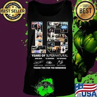 15 years of supernatural 2005 2020 15 seasons 327 episodes thank you for the memories signatures s Tank top
