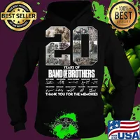 20 years of band of brothers thank you for the memories signatures s Hoodie