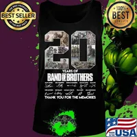 20 years of band of brothers thank you for the memories signatures s Tank top