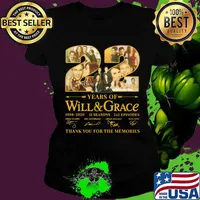 22 years of will and grace 1998 2020 11 seasons 242 episodes thank you for the memories signatures s Ladies tee