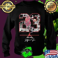 23 michael jordan chicago bulls basketball signature s Sweater