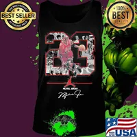 23 michael jordan chicago bulls basketball signature s Tank top