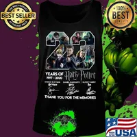 23 years of 1997 2020 harry potter thank you for the memories signatures s Tank top