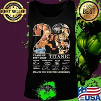 23 years of 1997 2020 titanic thank you for the memories signatures s Tank top