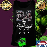 24 year of the nightwish 1996 2020 signatures s Tank top