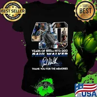 40 years of 1973 2013 fast and furious paul walker thank you for the memories signatures car s Ladies tee
