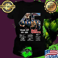 45 year of 1975 2020 iron maiden thank you for the memories signatures s Ladies tee