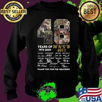48 years of 1972 2020 mash 4077 thank you for the memories signatures s Sweater