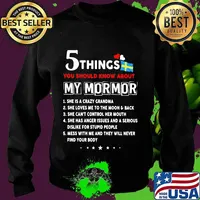 5 things you should know about my mormor she is crazy grandma she loves me to the moon and back s Sweater