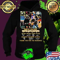 50 years of 1970 2020 electric light orchestra thank you for the memories signatures s Hoodie