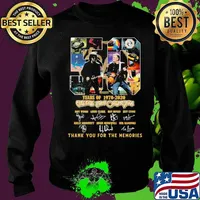 50 years of 1970 2020 electric light orchestra thank you for the memories signatures s Sweater