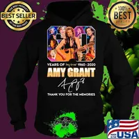 60 years of 1960 2020 amy grant thank you for the memories signature s Hoodie