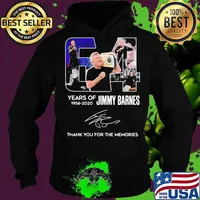 64 years of 1956 2020 jimmy barnes thank you for the memories signatures s Hoodie