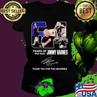 64 years of 1956 2020 jimmy barnes thank you for the memories signatures s Ladies tee