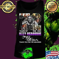 72 years of 1948 2020 ozzy osbourne thank you for the memories signature s Tank top