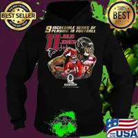 9 incredible years of laying in football 11 julio jones atlanta falcons signature s Hoodie