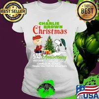 A charlie brown christmas 54th anniversary 1965 2019 thank you for the memories s Ladies tee