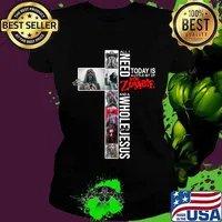 All i need today is a little bit of rob zombie and a whole lot of jesus s Ladies tee