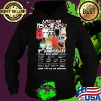 American horror story 9th anniversary 2011 2020 thank you for the memories signatures s Hoodie