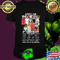 American horror story 9th anniversary 2011 2020 thank you for the memories signatures shirt