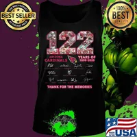 Arizona cardinal 122 years of 1898 2020 thank you for the memories signatures s Tank top