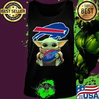 Baby yoda hug buffalo bills football s Tank top