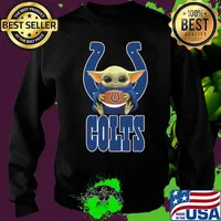 Baby yoda hug indianapolis colts football s Sweater