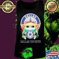Baby yoda mask hug dallas cowboys football s Tank top