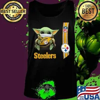 Baby yoda mask hug pittsburgh steelers nfl s Tank top