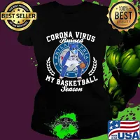 Bear corona virus ruined my basketball season philadelphia 76ers s Ladies tee