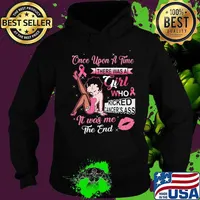Betty boop once upon a time there was a girl who kicked cancer's ass it was mee the end s Hoodie