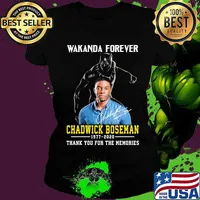 Black panther wakanda forever rip chadwick Boseman 1977 2020 thank you for the memories signature s Ladies tee
