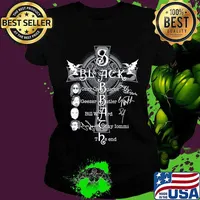 Black sabbath ozzy osbourne geezer butler bill ward tony iommi the end s Ladies tee