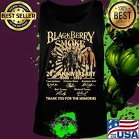Blackberry smoke 20th anniversary 2000 2020 thank you for the memories signatures s Tank top