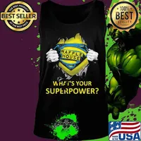 Blood insides superman waffle house what's your superpower s Tank top
