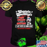Captain spaulding's world famous fried chicken and gasoline it just tastes so damn good exit 13 off route i at ruggsville shirt