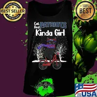 Cat and new england patriots kinda girl christmas s Tank top