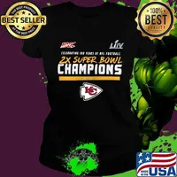 Celebrating 100 years of nfl football 2x super bowl champions kansas city chefs s Ladies tee