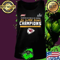 Celebrating 100 years of nfl football 2x super bowl champions kansas city chefs s Tank top