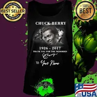 Chuck berry 1926 2017 thank you for the memories to your name signature s Tank top