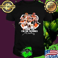 Cincinnati bengals 9 joe burrow thank you for the memories signature shirt
