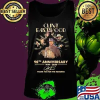 Clint eastwood 90th anniversary 1930 2020 thank you for the memories signatures s Tank top