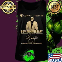 Conway twitty 65th anniversary 1955 2020 thank you for the memories signature s Tank top