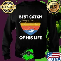 Couple Fishing Best catch of this life vintage retro s Sweater