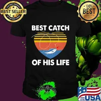 Couple Fishing Best catch of this life vintage retro shirt