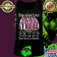Days of our lives 55th anniversary 1965 2020 thank you for the memories signatures s Tank top