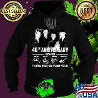 Dead or alive 40th anniversary 1979 2019 thank you for the memories signatures s Hoodie