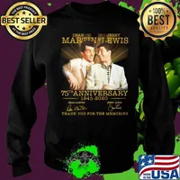 Dean martin and jerry lewis 75th anniversary 1945 2020 thank you for the memories signatures s Sweater