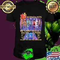 Descendants 05th anniversary 2015 2020 03 seasons thank you for the memories signatures shirt