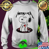 Disney snoopy metallica band s Sweater